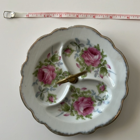 Lefton china floral hand painted dishes 2 - Picture 9 of 10